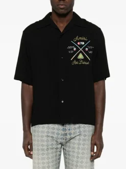 Shirts>AMIRI Pool Cue Bowling Shirt