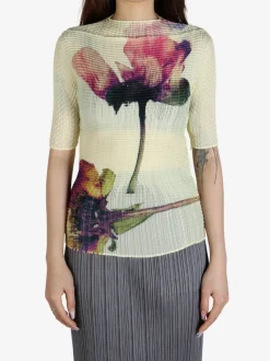 Tops>ISSEY MIYAKE Pressed Flora Pleats Top