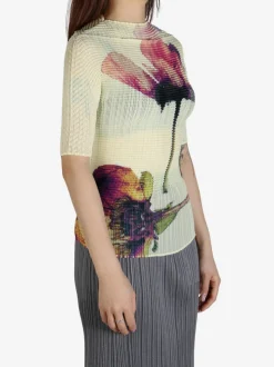 Tops>ISSEY MIYAKE Pressed Flora Pleats Top