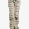 Pants>JEAN PAUL GAULTIER Printed "Tattoo Marinière" Mesh Trouser