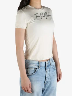T-shirts>JEAN PAUL GAULTIER Printed "Tattoo" Thin Jersey Baby-Tee
