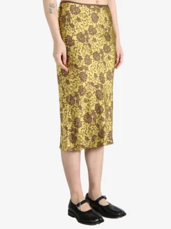 Skirts>DRIES VAN NOTEN Printed Viscose Skirt