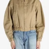 Jackets & Coats>AURALEE Product Dyed Finx Gabardine Zip Blouson
