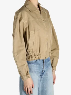 Jackets & Coats>AURALEE Product Dyed Finx Gabardine Zip Blouson