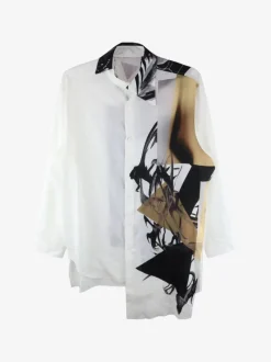 Shirts>YOHJI YAMAMOTO POUR HOMME PT Unbalanced Collar Blouse