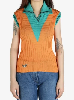 T-shirts>KIKO KOSTADINOV Quimby Sleeveless Knit Polo