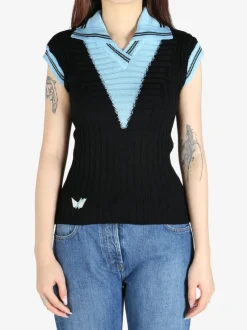 T-shirts>KIKO KOSTADINOV Quimby Sleeveless Knit Polo