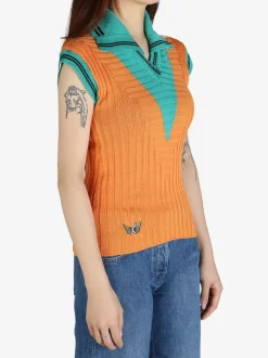 T-shirts>KIKO KOSTADINOV Quimby Sleeveless Knit Polo