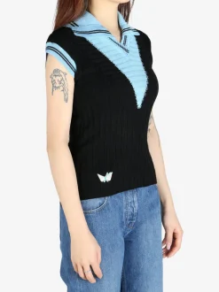 T-shirts>KIKO KOSTADINOV Quimby Sleeveless Knit Polo