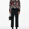 Knitwear>THOM BROWNE Relaxed Fit Crew Neck Pullover