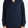 Knitwear>THE ELDER STATESMAN Relaxed Half Zip