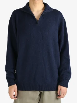 Knitwear>THE ELDER STATESMAN Relaxed Half Zip