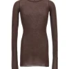 T-shirts>RICK OWENS Rib LS T-Shirt