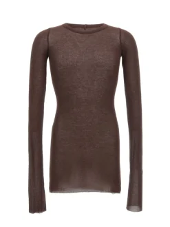 T-shirts>RICK OWENS Rib LS T-Shirt