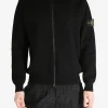 Knitwear>STONE ISLAND Ribbed Full Zip Turtleneck