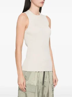 Tops>RICK OWENS Ribbed Knit Tank