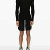 Knitwear>RICK OWENS Ribbed Round Neck Sweater
