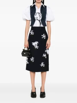 Skirts>SHUSHU/TONG Ribbon Jacquard Skirt