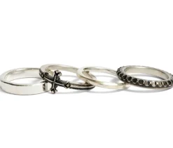 Jewelry | Jewelry>WERKSTATT MUNCHEN 4 Ring Combi Cross