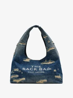 Bags>MARC JACOBS Rip and Repair Denim Sack Bag