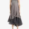Dresses>MARC LE BIHAN Robe Combi Pointe Volan Dress