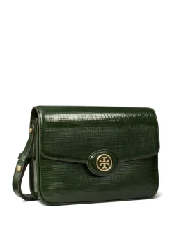 Bags>TORY BURCH Robinson Crosshatched Convertible Shoulder Bag