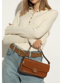 Bags>TORY BURCH Robinson Spazzolato Rectangular Shoulder Bag