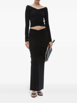 Skirts>ALEXANDER WANG Ruched Maxi Skirt