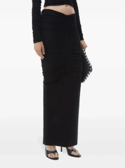 Skirts>ALEXANDER WANG Ruched Maxi Skirt