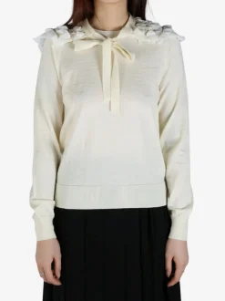 Knitwear>COMME DES GARCONS COMME DES GARCONS Ruffle Neckline Sweater