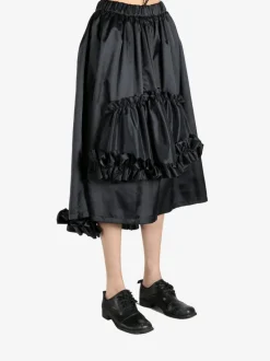 Skirts>COMME DES GARCONS NOIR Ruffle Trimmed Skirt