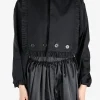 Tops>COMME DES GARCONS NOIR Ruffle Trimmed Stand Collar Long Sleeve Blouse