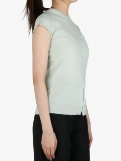 Tops>MERYLL ROGGE s Crew Neck Sweater w/ Cap Sleeve