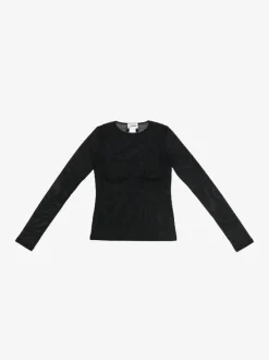 Tops>JEAN PAUL GAULTIER s Mesh Flocked Top