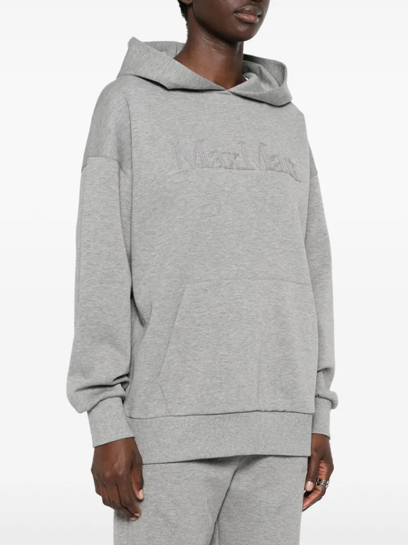 Sweats & Hoodies>MAX MARA Sapore Embroidery Jersey Sweatshirt