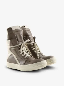 Sneakers>RICK OWENS Scarpe In Pelle Geobasket Sneakers