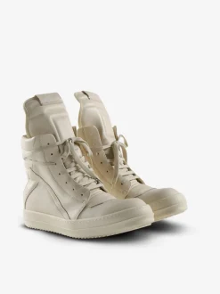 Sneakers>RICK OWENS Scarpe In Pelle Geobasket Sneakers