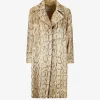 Jackets & Coats>DRIES VAN NOTEN Sequin Snakeskin Coat