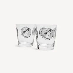 Home>FORNASETTI SET OF 2 Water Glasses Cammei