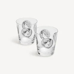 Home>FORNASETTI SET OF 2 Water Glasses Cammei