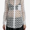 Shirts>COMME DES GARCONS Sheer Lace Blouse