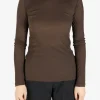 T-shirts>AMOMENTO Sheer Long Sleeved Tee