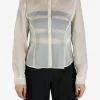 Shirts>AMOMENTO Sheer Slim Fit Shirt