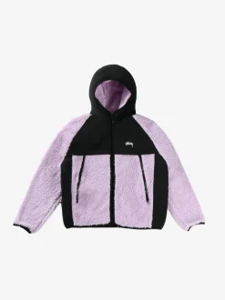 Jackets & Coats>STUSSY Sherpa Paneled Hooded Jacket