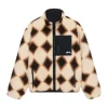 Jackets & Coats>STUSSY Sherpa Reversible Diamond Jacket