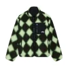 Jackets & Coats>STUSSY Sherpa Reversible Diamond Jacket