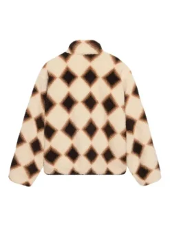 Jackets & Coats>STUSSY Sherpa Reversible Diamond Jacket