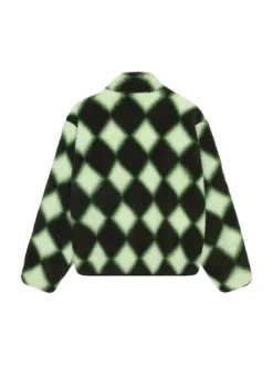Jackets & Coats>STUSSY Sherpa Reversible Diamond Jacket