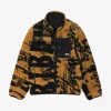 Jackets & Coats>STUSSY Sherpa Reversible Stamp Jacket