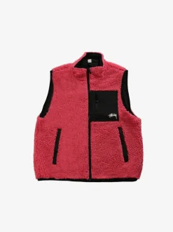 Jackets & Coats>STUSSY Sherpa Reversible Vest